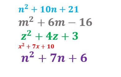 9ª CLASE DE ÁLGEBRA factorizar trinomios