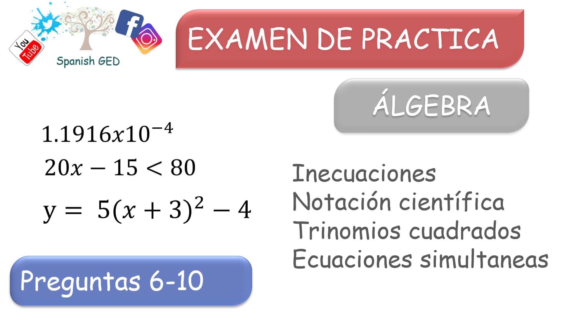 Inicio - Spanish GED 365